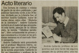 Acto literario.