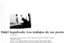 Fidel Sepúlveda, los trabajos de un poeta