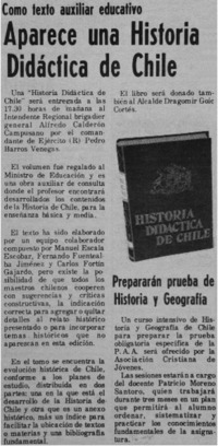 Aparece una historia didáctica de Chile.