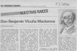 Don Benjamín Vicuña Mackenna