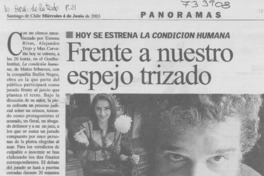 Frente a nuestro espejo trizado.