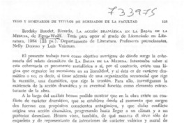 La acción dramática en la balsa de la medusa