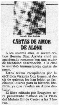Cartas de amor de Alone.