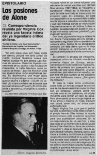 Las pasiones de Alone