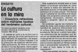 La cultura en la mira