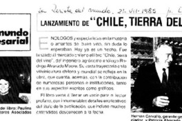 "Chile, tierra del vino".
