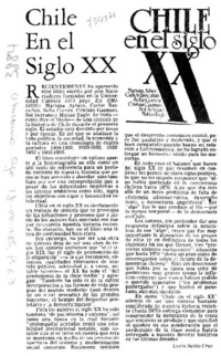 Chile en el siglo XX
