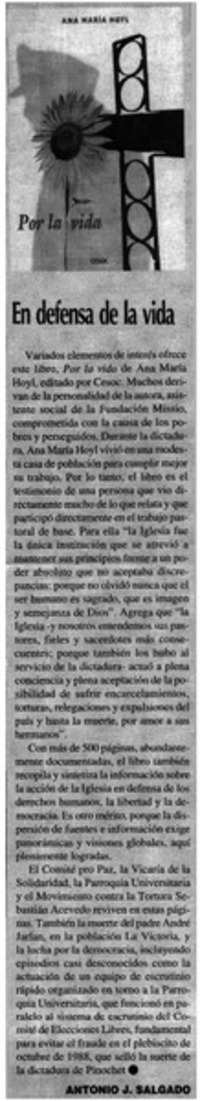 En defensa de la vida