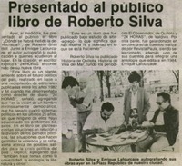 Presentado al público libro de Roberto Silva.
