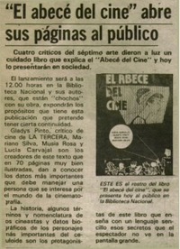 "El abecé del cine" abre sus páginas al público.