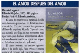 El amor después del amor