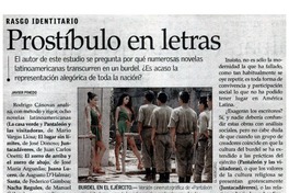 Prostíbulo en letras