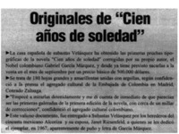 Originales de Cien años de soledad