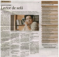 Lector de sofá : [entrevistas]