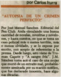 "Autopista de un crimen perfecto"