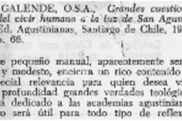 F. Galende, O.S.A.