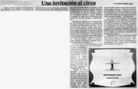 Una invitación al circo