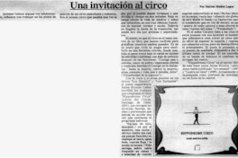 Una invitación al circo