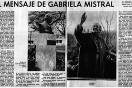 El mensaje de Gabriela Mistral