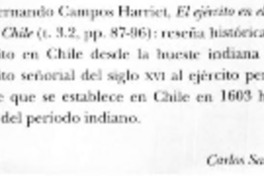 El Ejército en el Reino de Chile