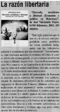 La razón libertaria