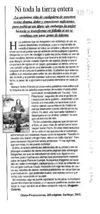 Ni toda la tierra entera