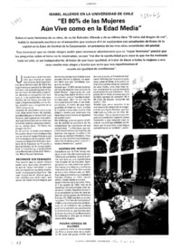 El 80% de las mujeres aún vive en la Edad Media