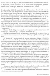Del anticapitalismo al neoliberalismo en Chile. Izquierda, centro y derecha en la lucha entre los proyectos globales, 1950-2000