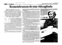 Remembranzas de una vida agitada