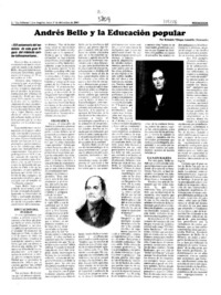 Andrés Bello y la educación popular