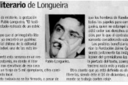 El debut literario de Longueira