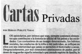 Cartas privadas