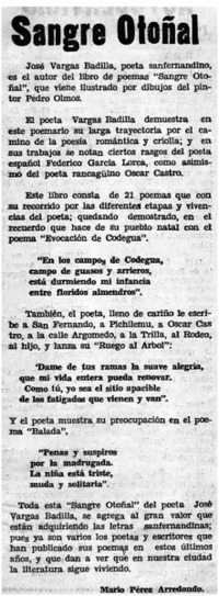 Poemario de José Vargas Badilla