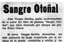 Poemario de José Vargas Badilla