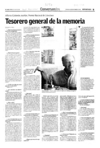 Tesorero general de la memoria : [entrevistas]