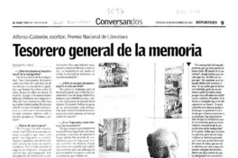 Tesorero general de la memoria : [entrevistas]