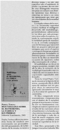 Multidiálogo sobre el matrimonio, la familia y sus prismas.