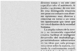 Multidiálogo sobre el matrimonio, la familia y sus prismas.