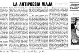 La Antipoesía viaja