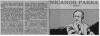 Nicanor Parra.