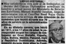 Largo historial.