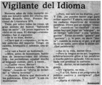 Vigilante del idioma : [entrevistas]