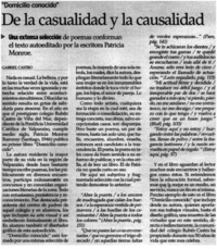 De la casualidad y la causalidad