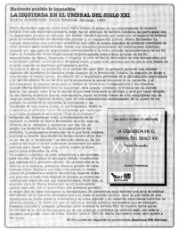 La izquierda en el umbral del siglo XXI.