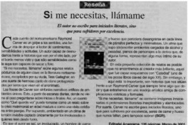 Si menecesitas, llamamé