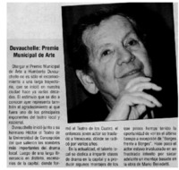Duvauchelle: Premio Muncipal de Arte.