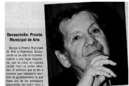 Duvauchelle: Premio Muncipal de Arte.