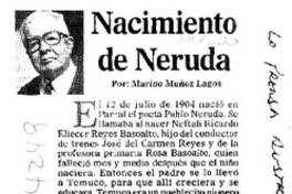 Nacimiento de Neruda