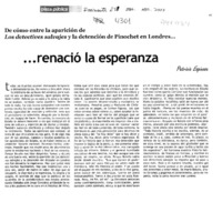 ...Renació la esperanza