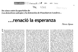 ...Renació la esperanza